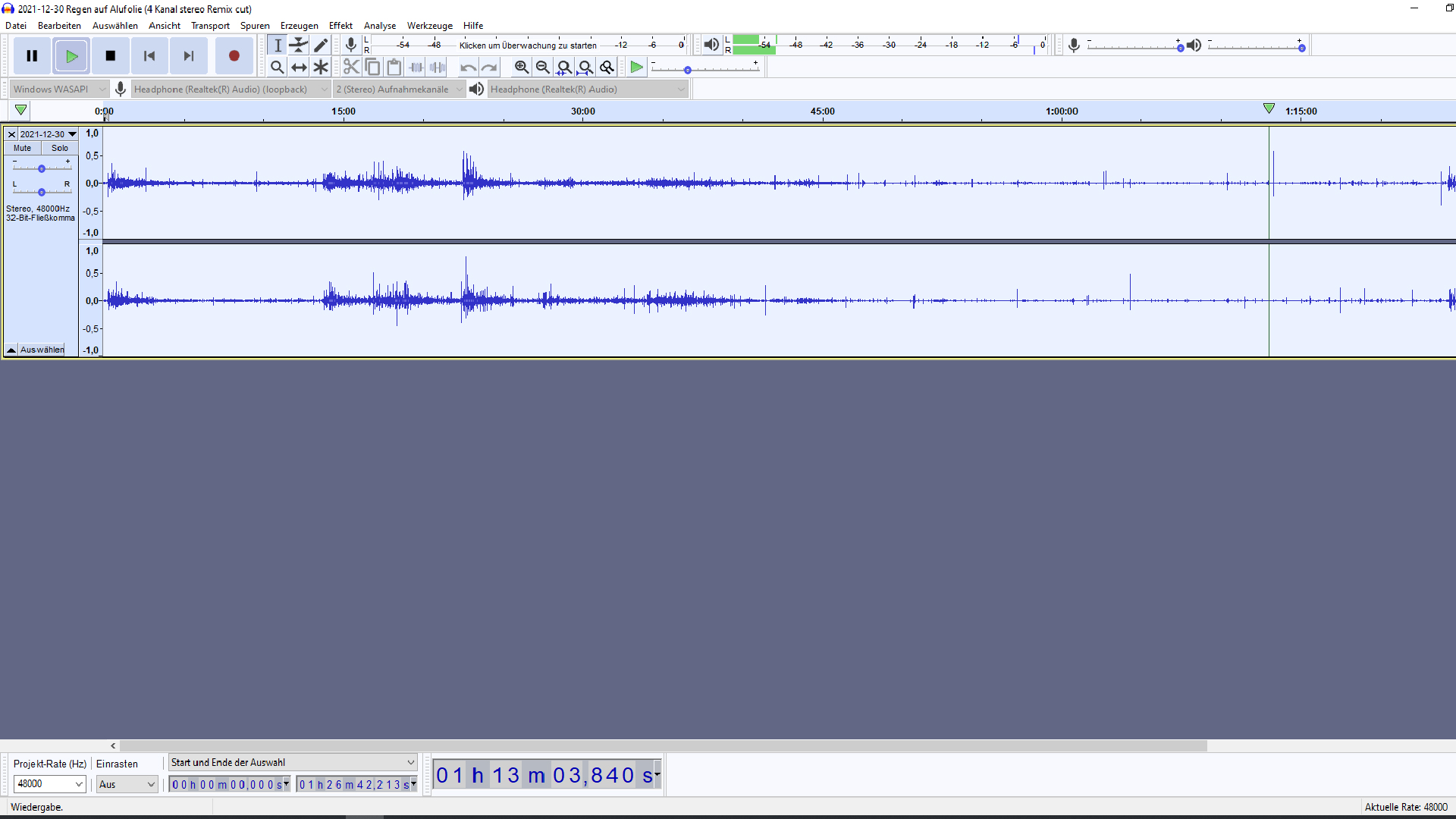 Screenshot RTemix Datei